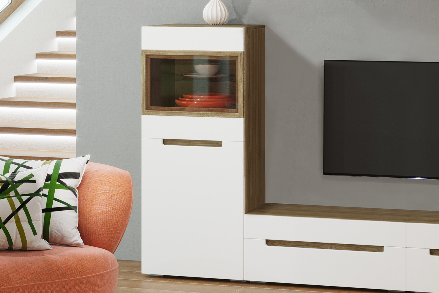 Распашные шкафы - изображение №4 "Шкаф Анри АН-260.02 Швейцарский вяз"  на www.Angstrem-mebel.ru