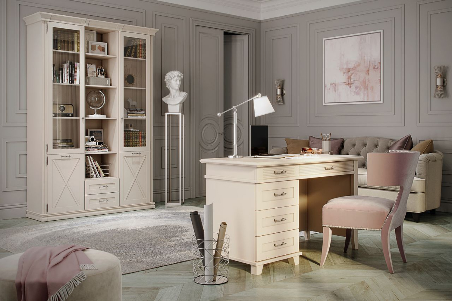 Книжные шкафы - изображение №5 "Шкаф Кантри книжный "  на www.Angstrem-mebel.ru