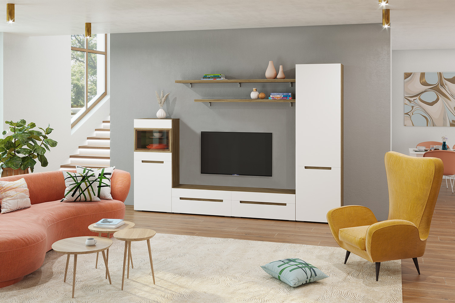 Распашные шкафы - изображение №5 "Шкаф Анри АН-260.02 Швейцарский вяз"  на www.Angstrem-mebel.ru